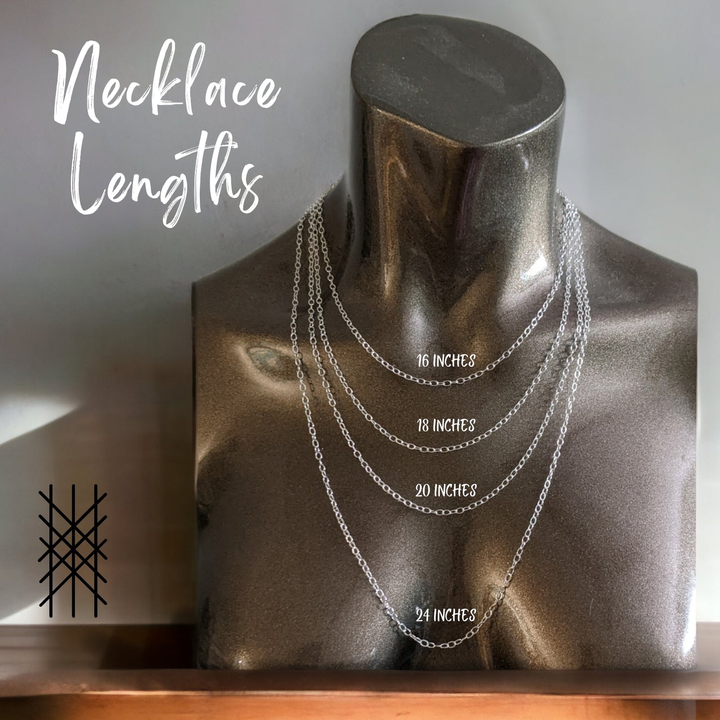 Necklace length options