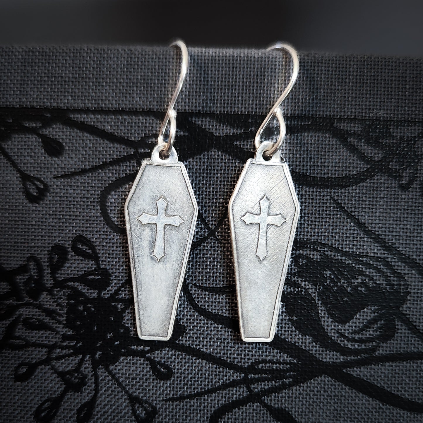 Vampire Gothic Cross Earrings