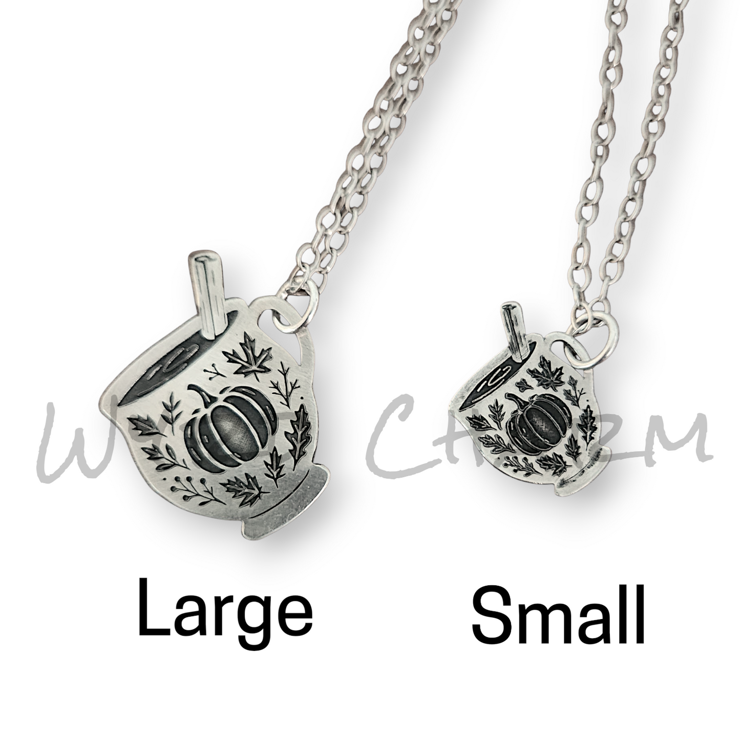 Pumpkin Spice Latte Charm Necklace | Made to Order