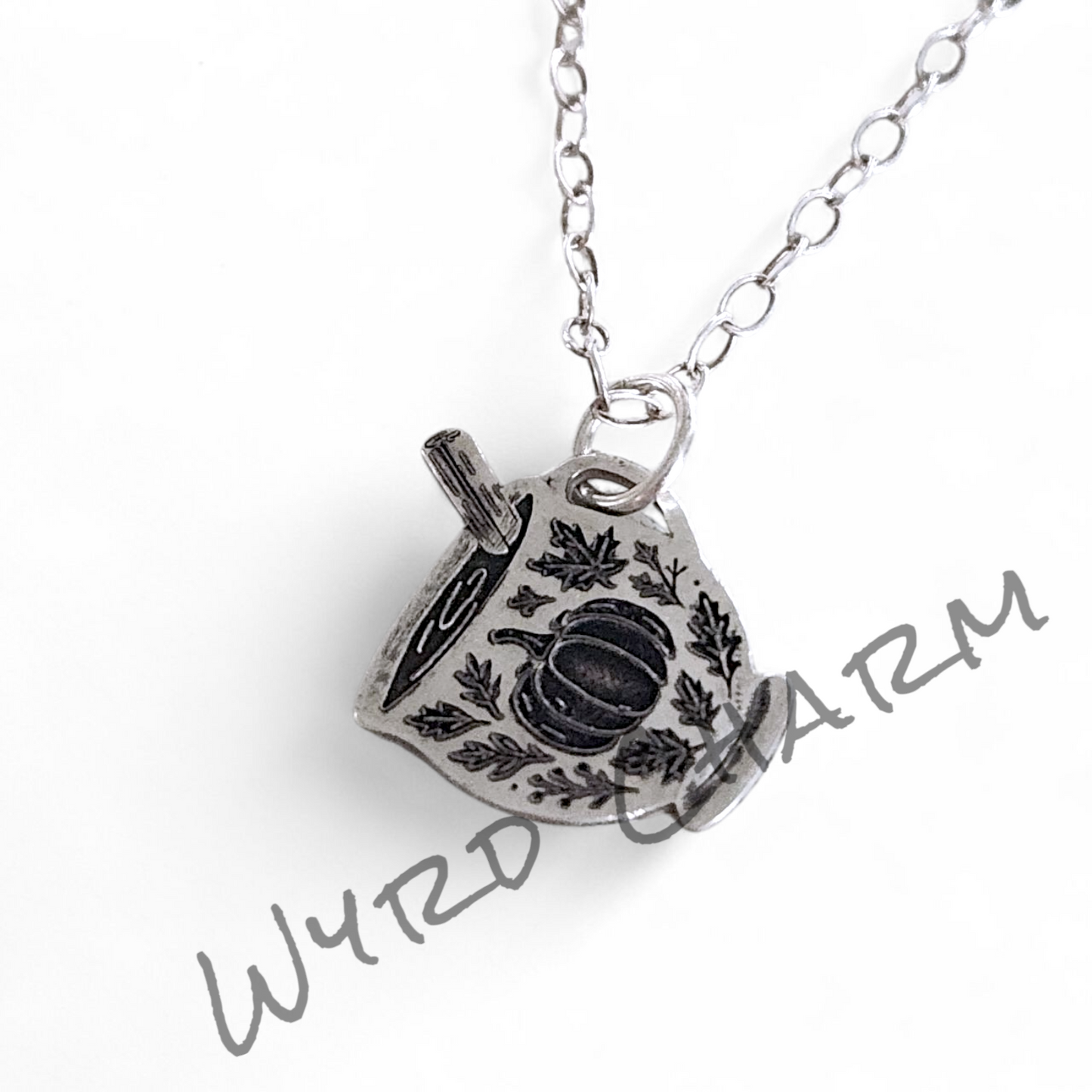 Pumpkin Spice Latte Charm Necklace | Made to Order