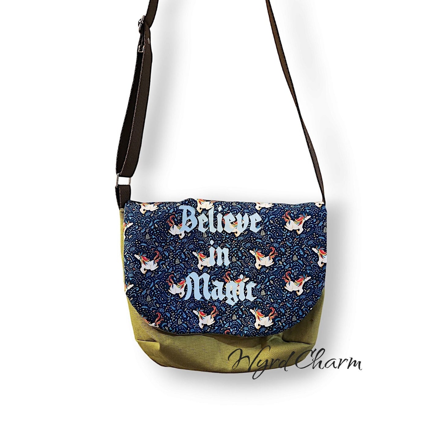 Believe in Magic Adjustable Crossbody Messenger Bag - Ready to Ship