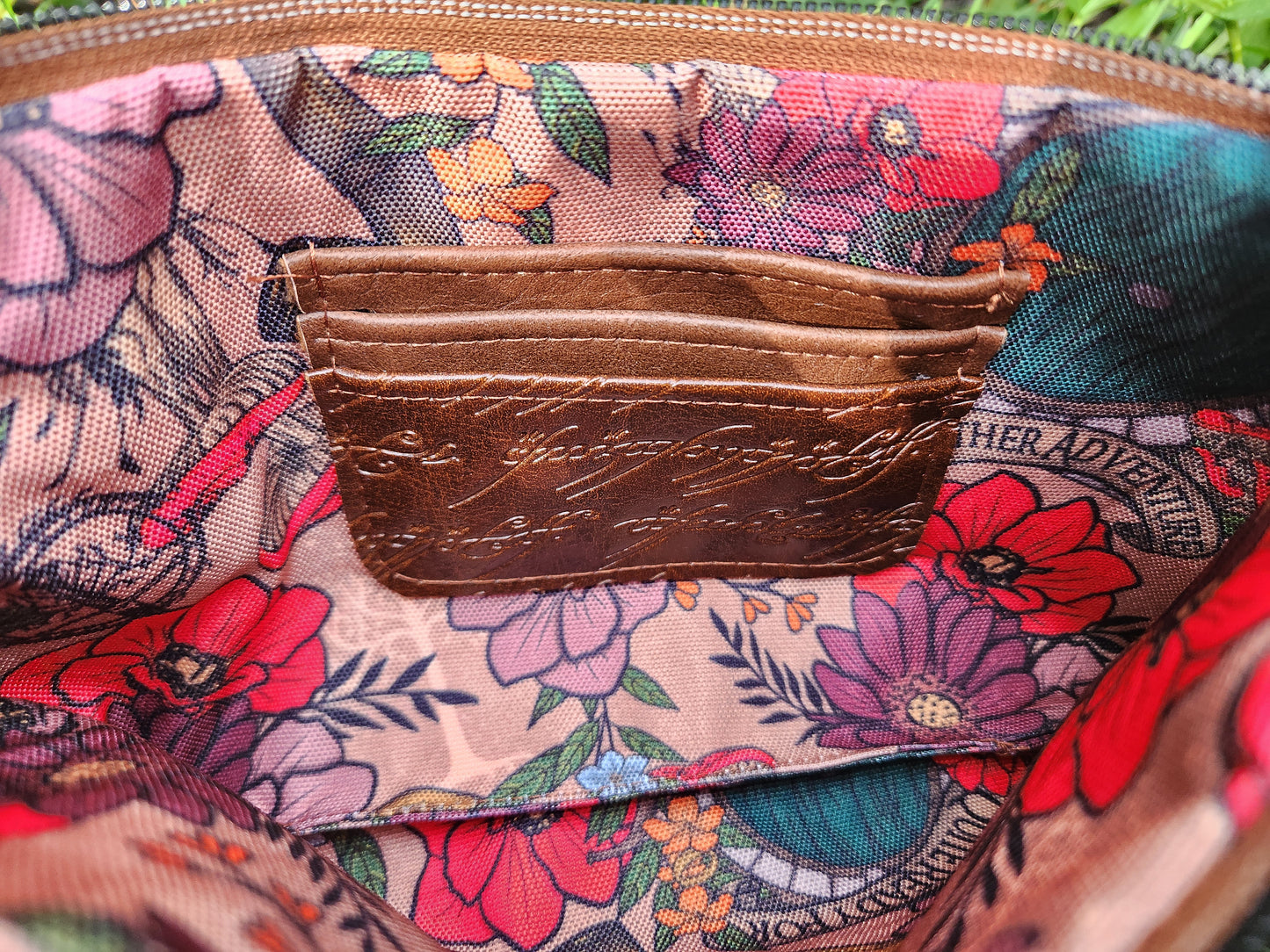 Elvish Script Adventure Wristlet – Faux Leather Fantasy Bag