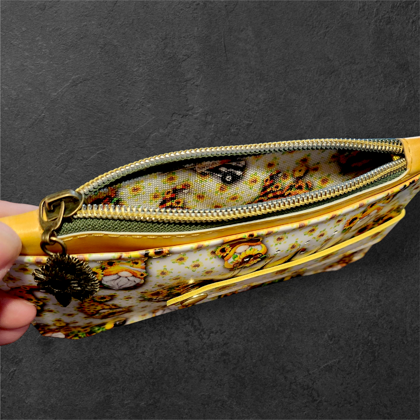 Sunflower Gnome Purse Pal Wallet
