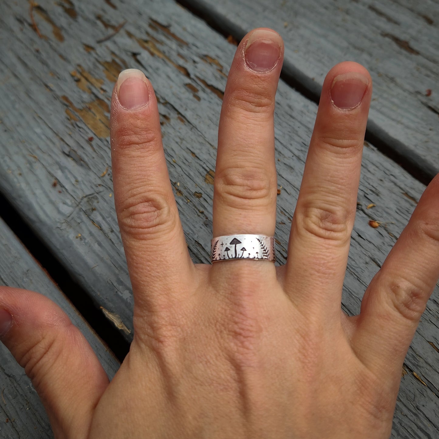 Mushroom Fern Ring
