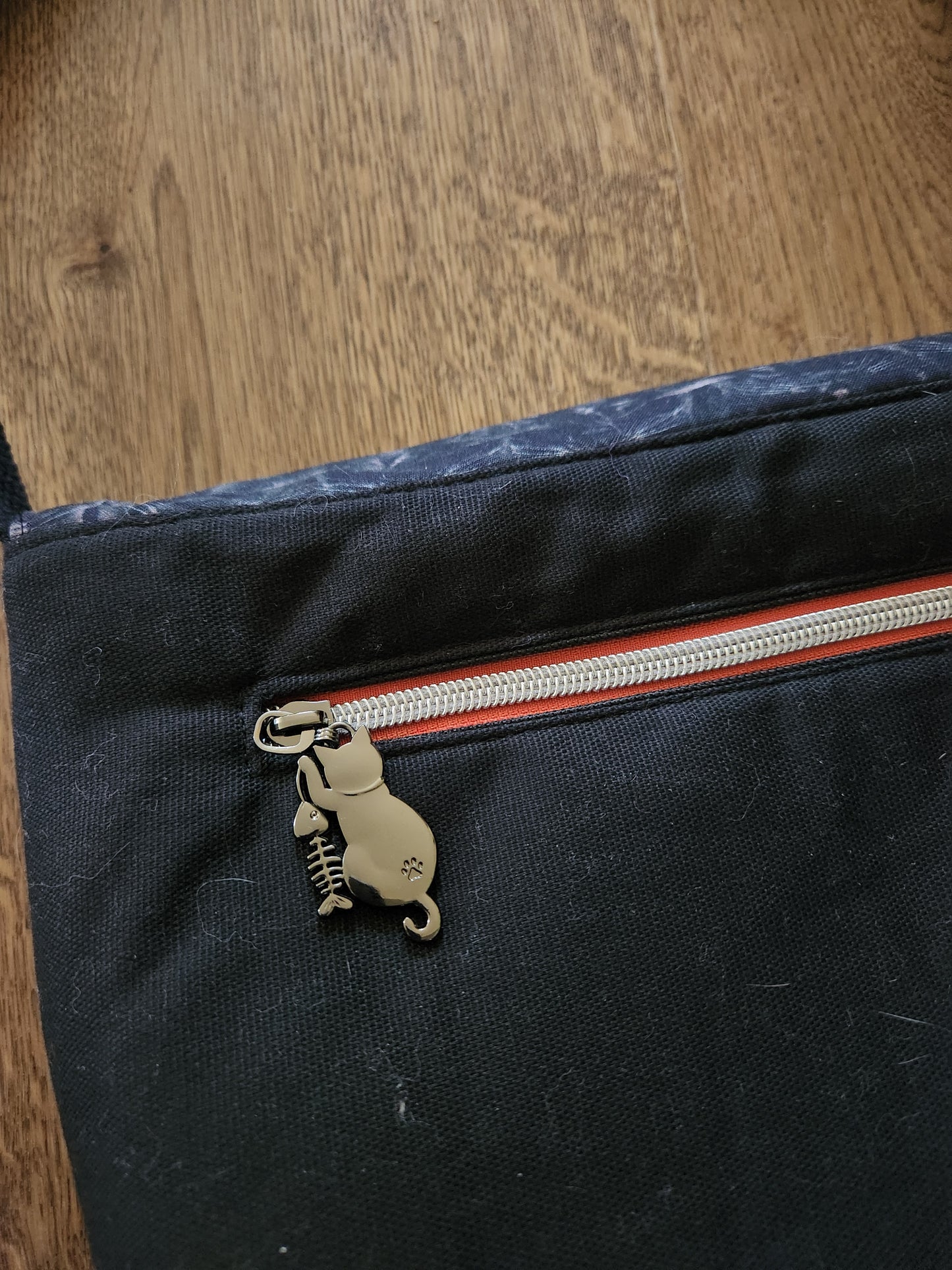 Black Cat Messenger Bag