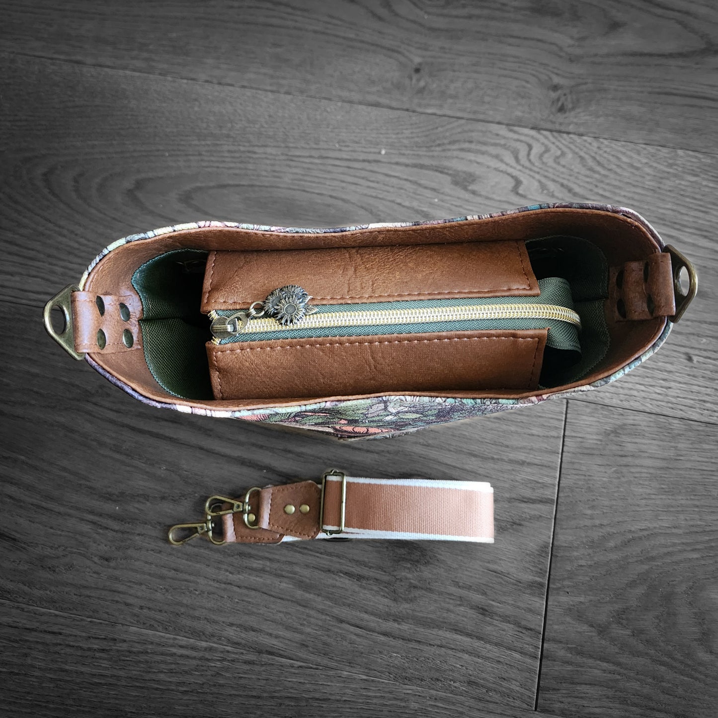 Hidden Library Bucket Bag | Book Lover Shoulder Bag