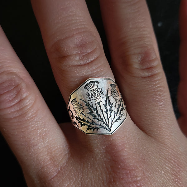 Scottish Thistle Ring