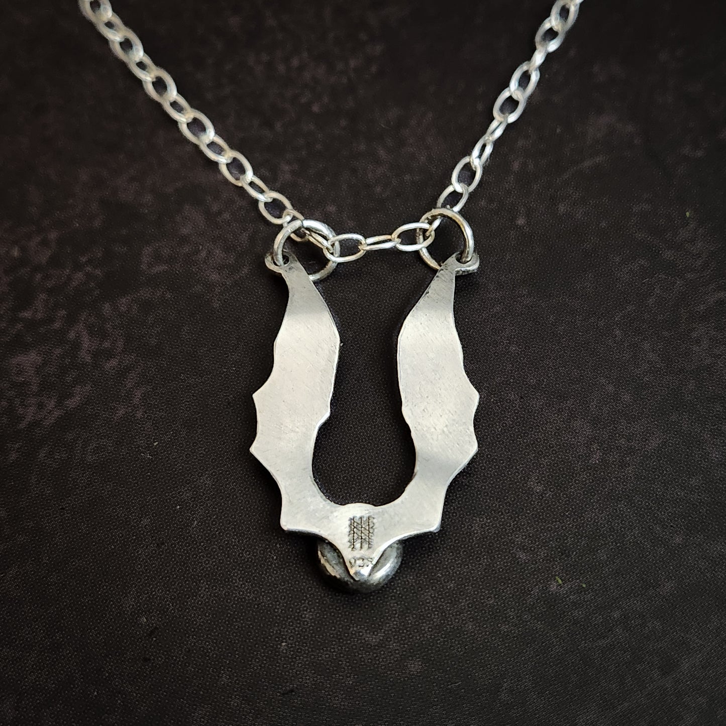 Lunar Bat Necklace – Moonstone Pendant in Sterling Silver