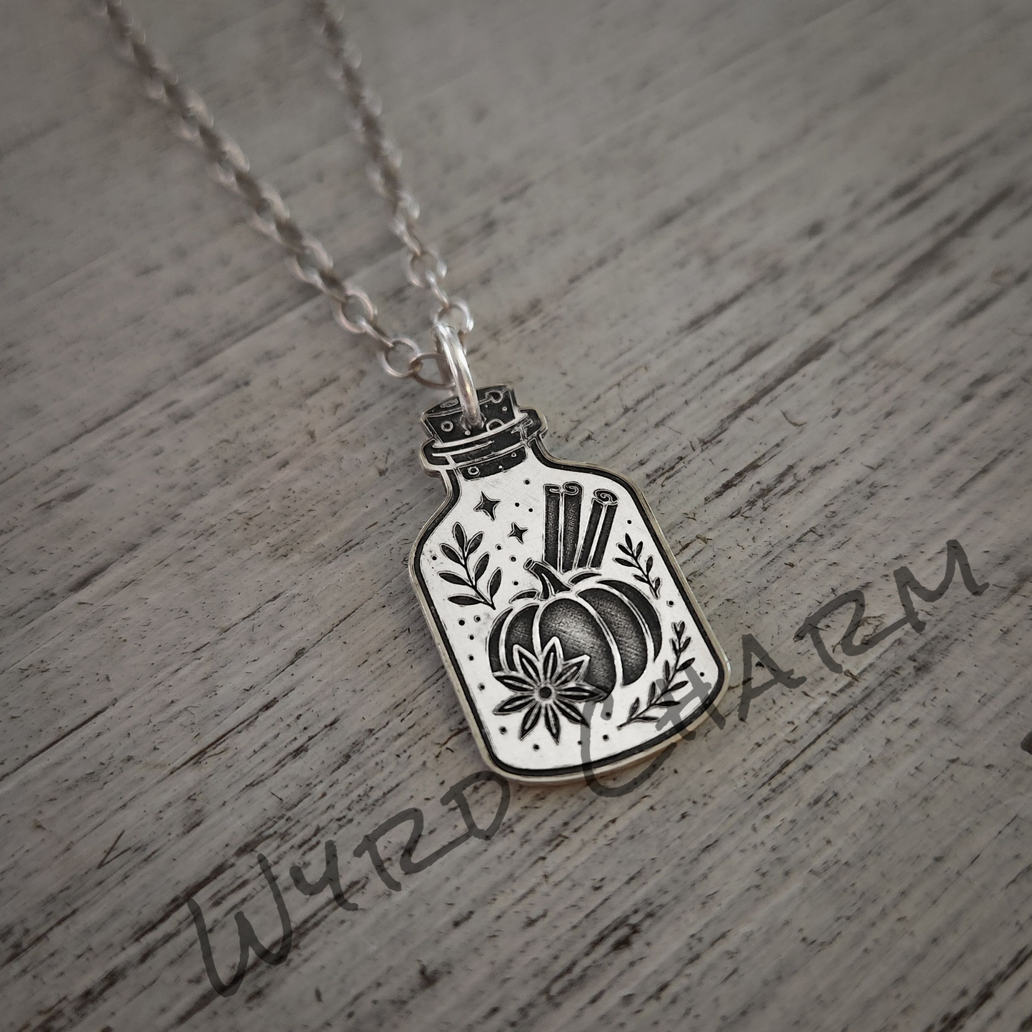 Pumpkin Spice Potion Charm Necklace - Made to Order
