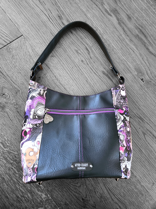 Goth Cat & Planchette Shoulder Bag