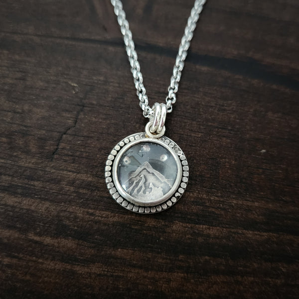 Unbroken | Sterling Silver Mountain Talisman Necklace
