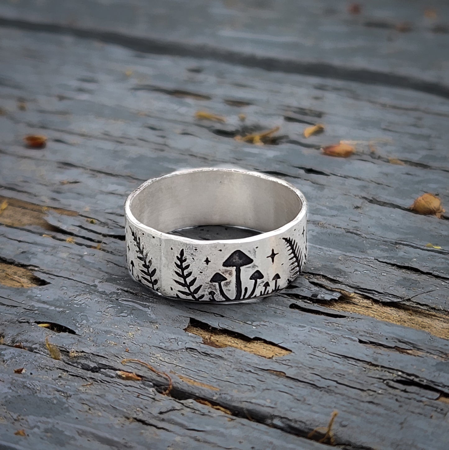 Mushroom Fern Ring