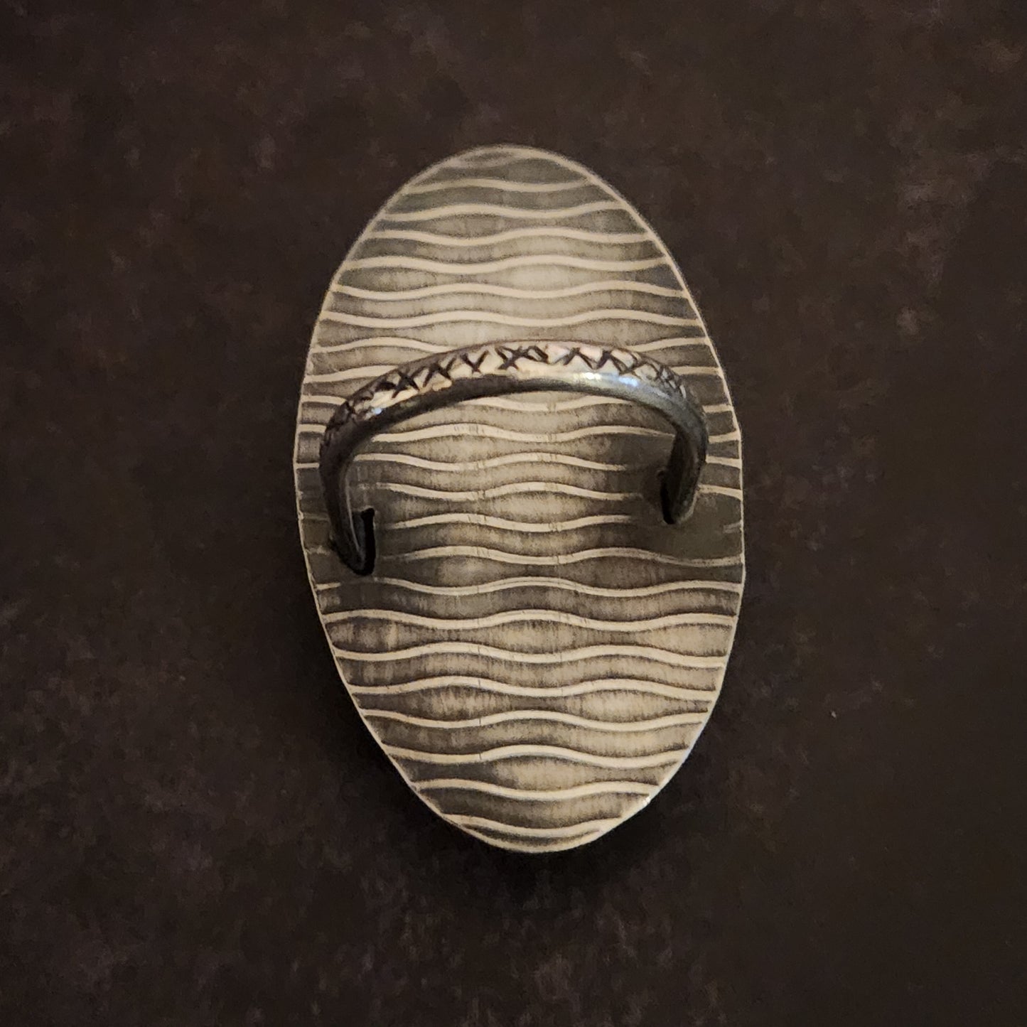 Jormungandr Ring | Sterling Silver Midgard Serpent Ring with Blue Ribbon Turquoise | US Size 10