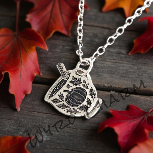 Pumpkin Spice Latte Charm Necklace | Made to Order