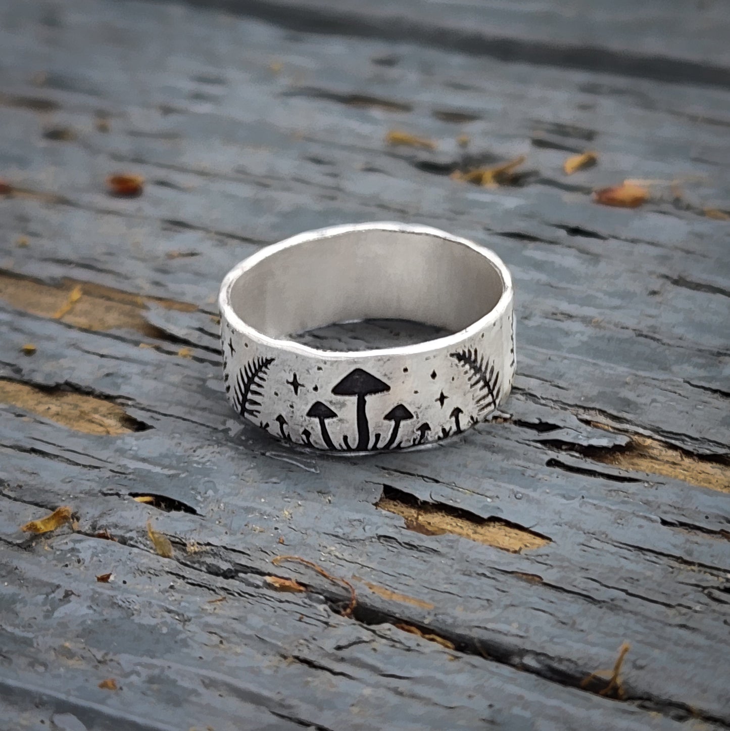 Mushroom Fern Ring