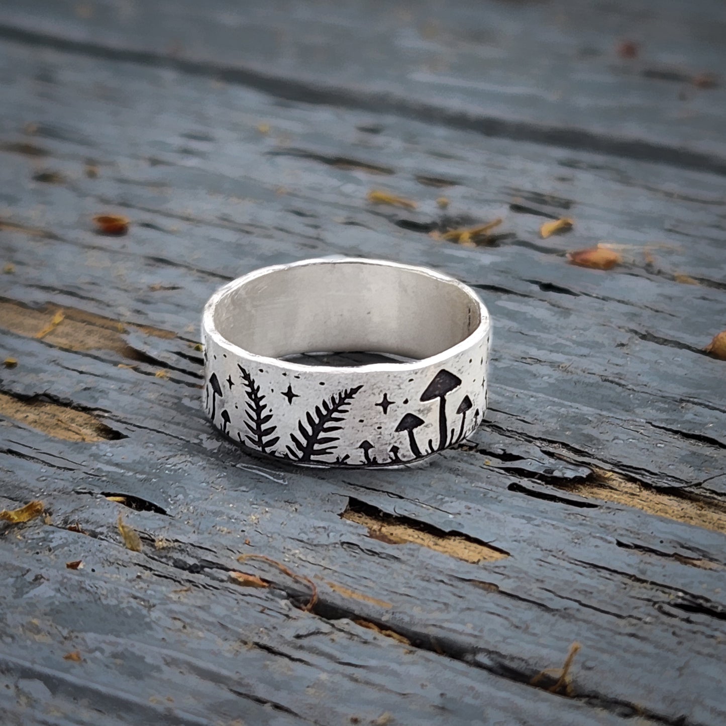 Mushroom Fern Ring