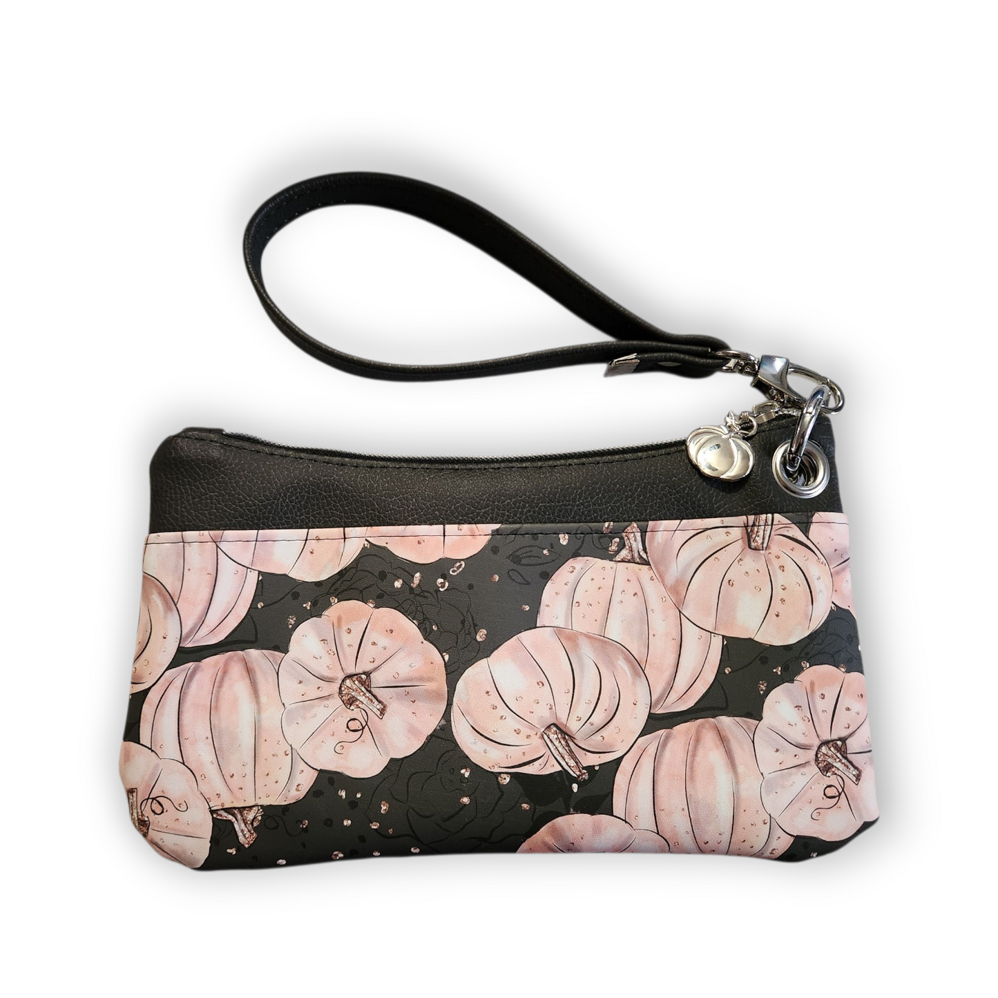 Heirloom Pumpkin Wristlet: Autumn Witchy Faux Leather Clutch