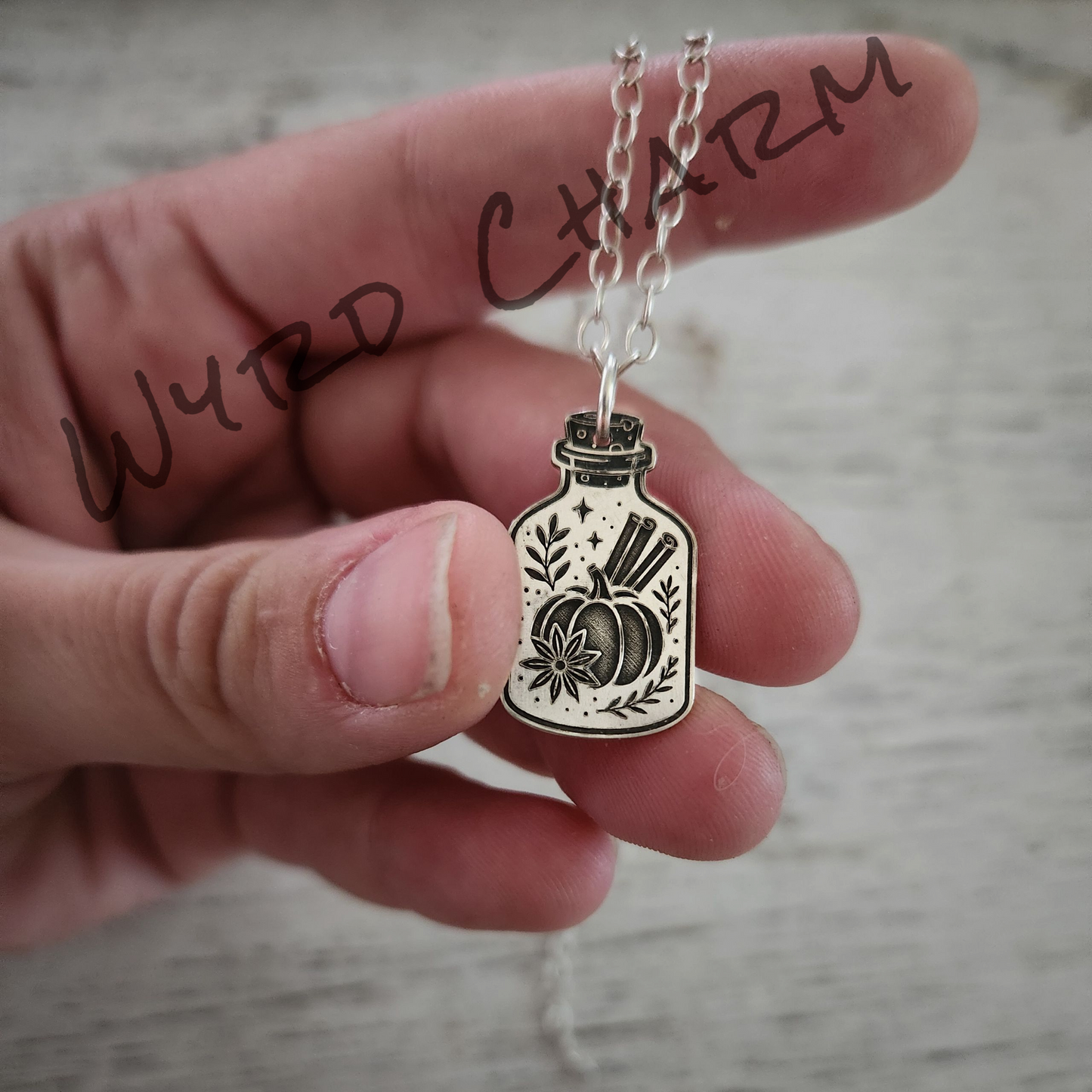 Pumpkin Spice Potion Charm Necklace - Made to Order