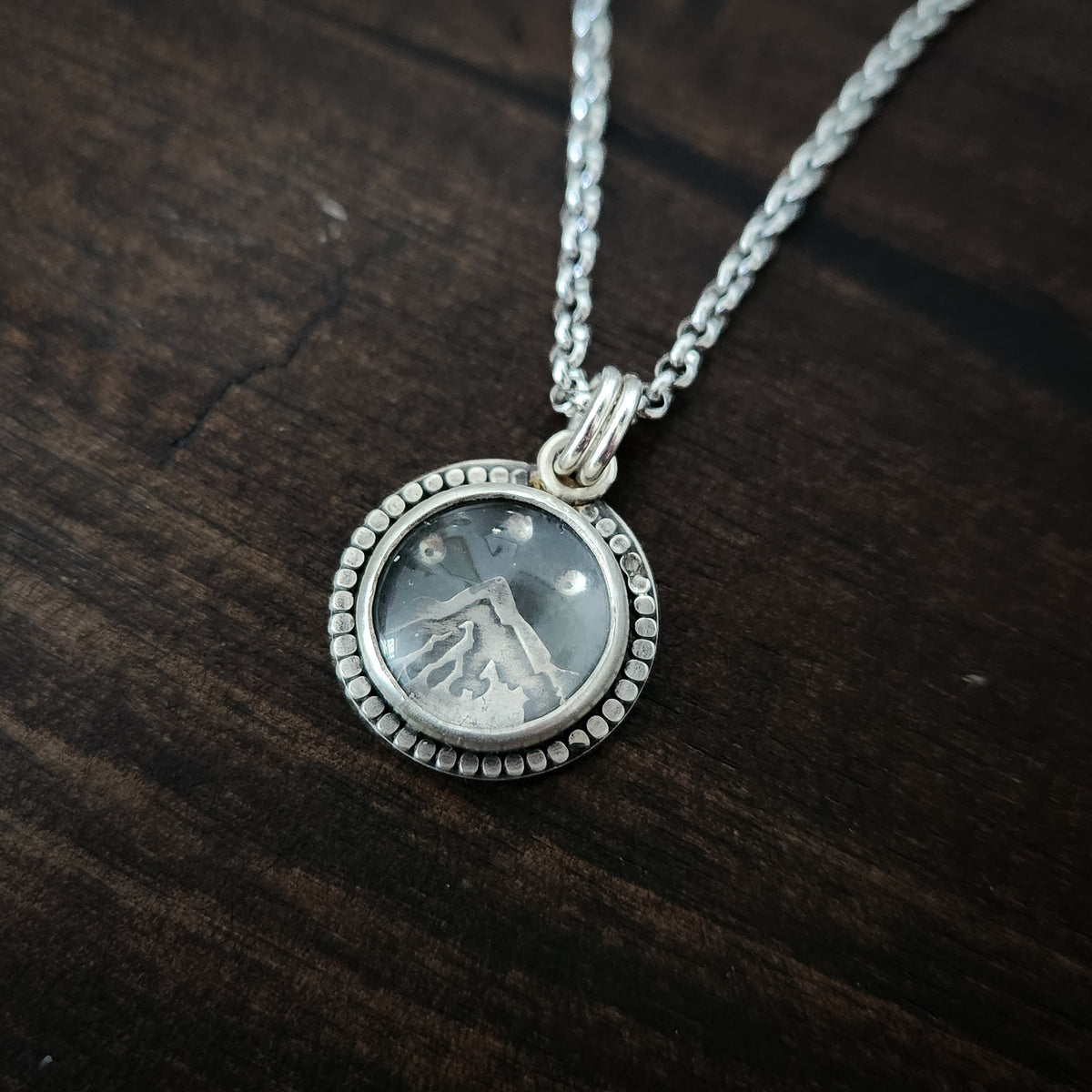 Unbroken | Sterling Silver Mountain Talisman Necklace
