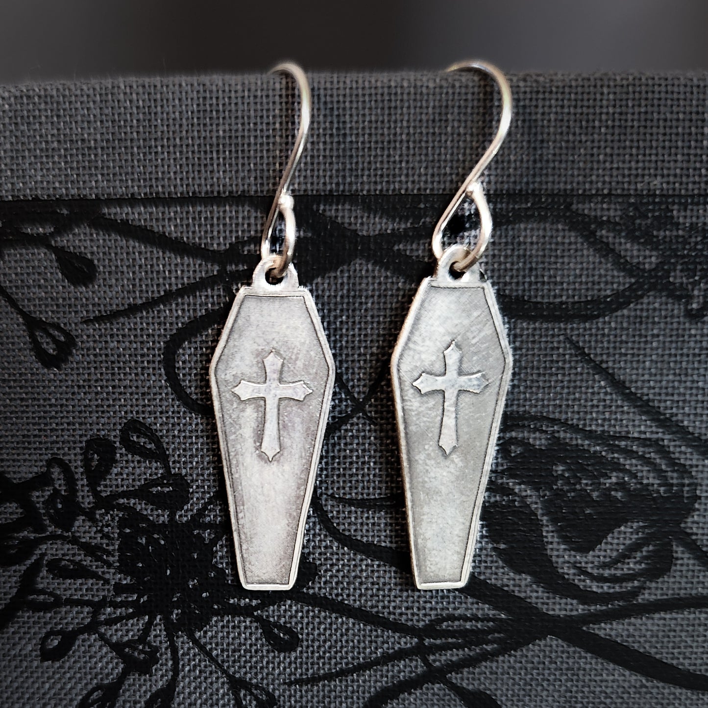 Vampire Gothic Cross Earrings