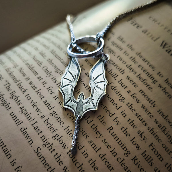 Bruce the Dragon Ring Keeper | Sterling Silver Guardian Necklace | Made to Order