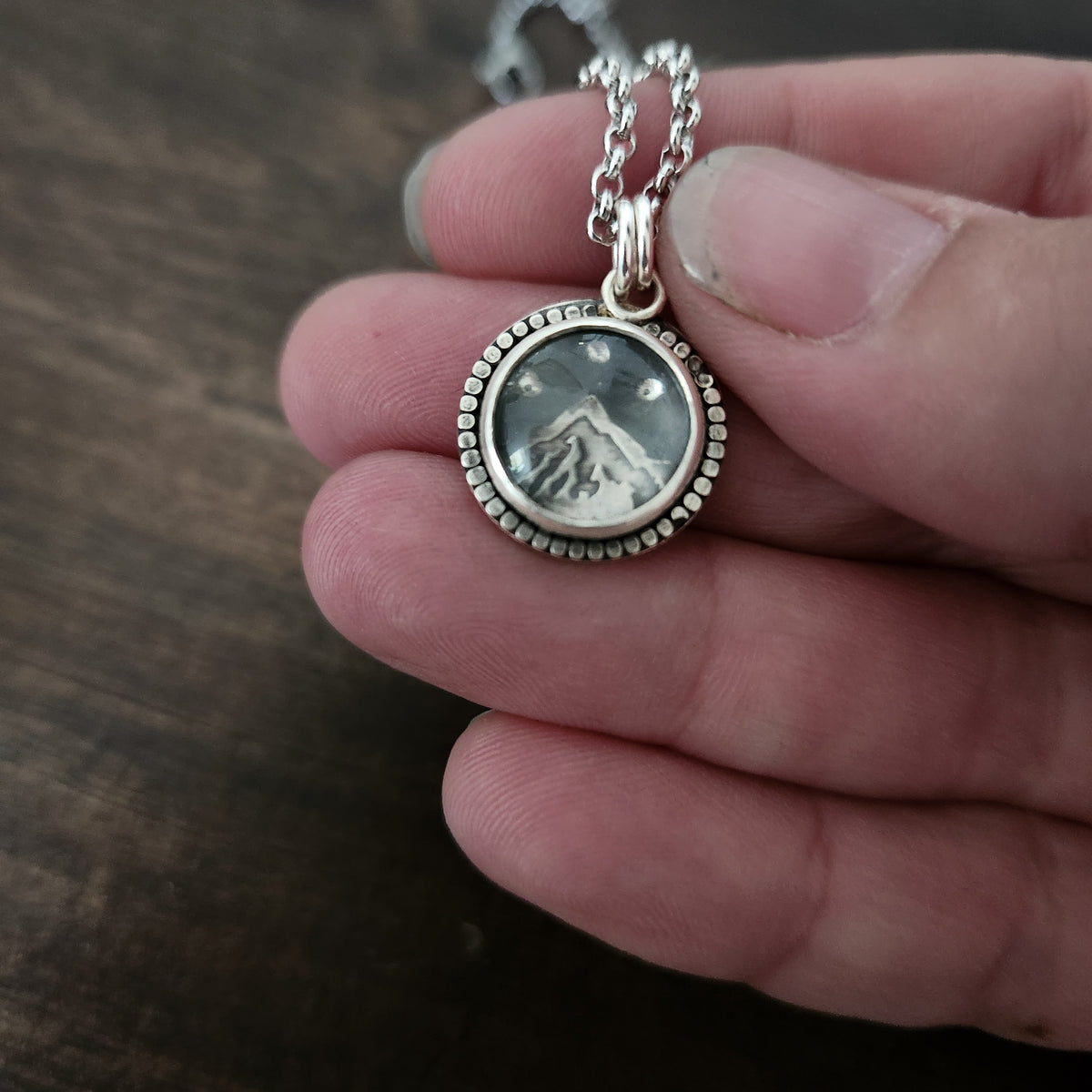Unbroken | Sterling Silver Mountain Talisman Necklace