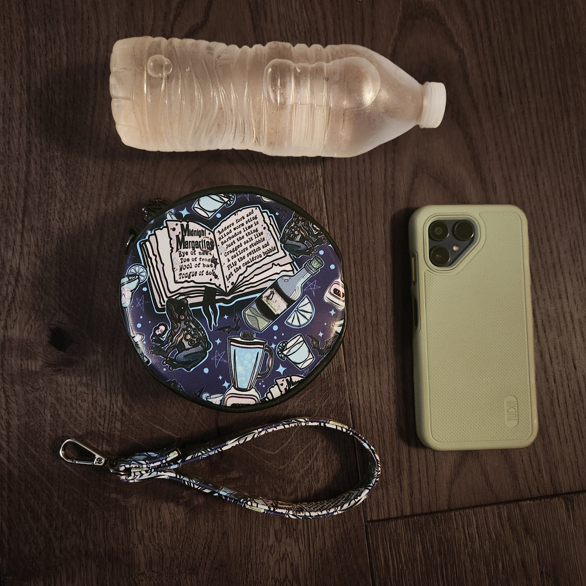 Midnight Margaritas Round Wristlet | Witchy Cocktail Bag