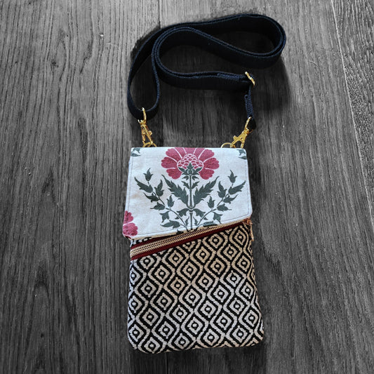 Wildflower Phone Pouch Crossbody Bag