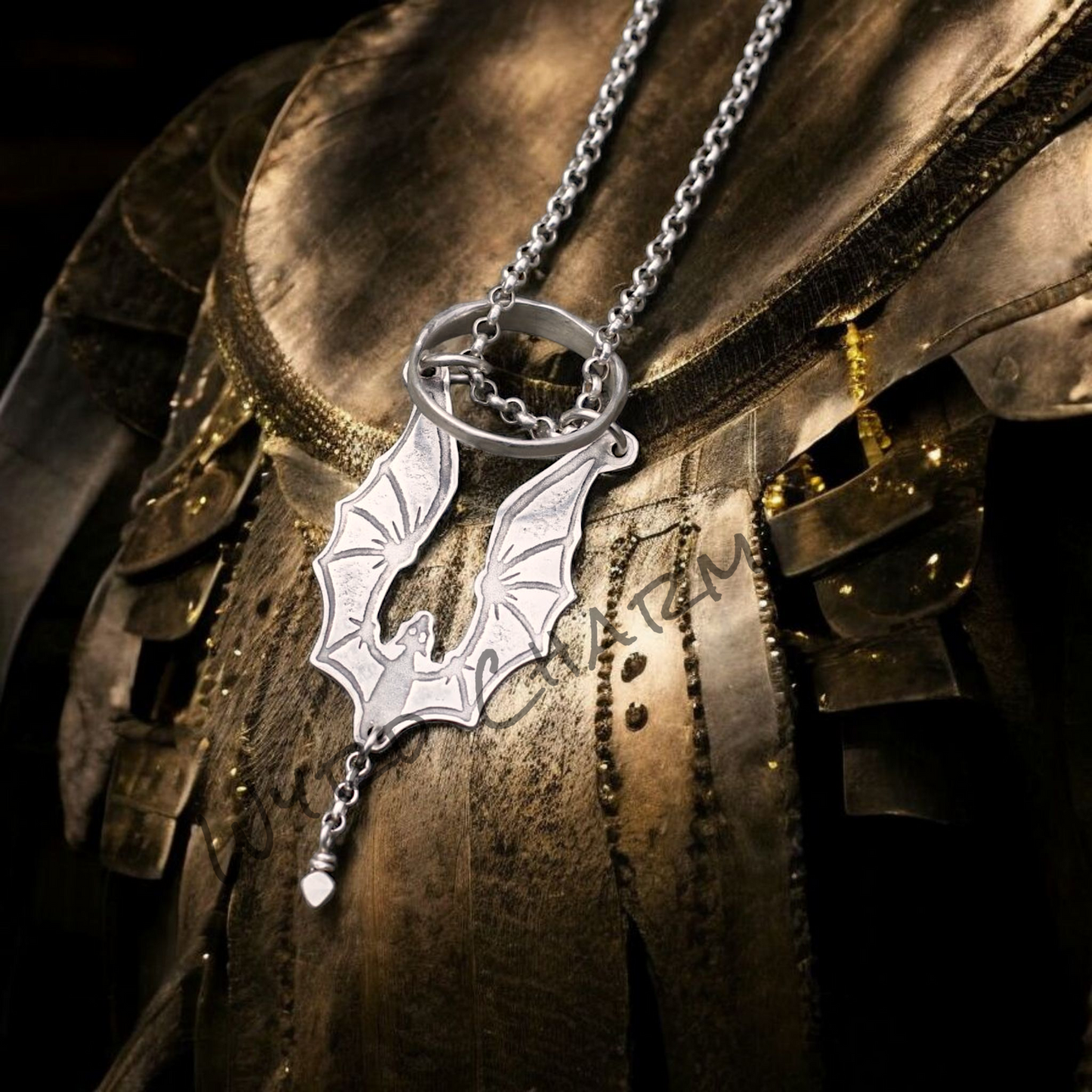 Bruce the Dragon Ring Keeper | Sterling Silver Guardian Necklace | Made to Order