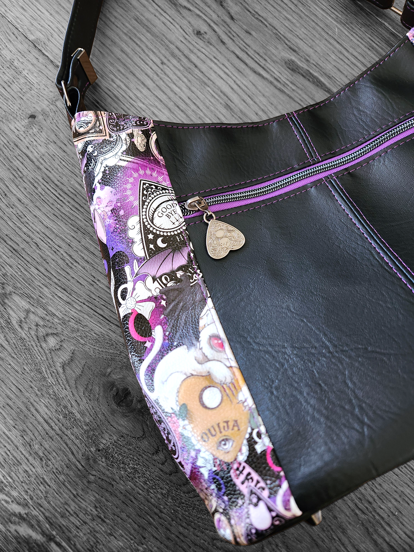 Goth Cat & Planchette Shoulder Bag