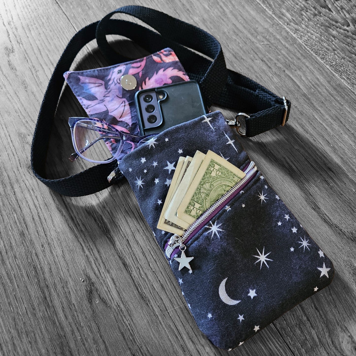 Celestial Dragon Phone Crossbody Bag