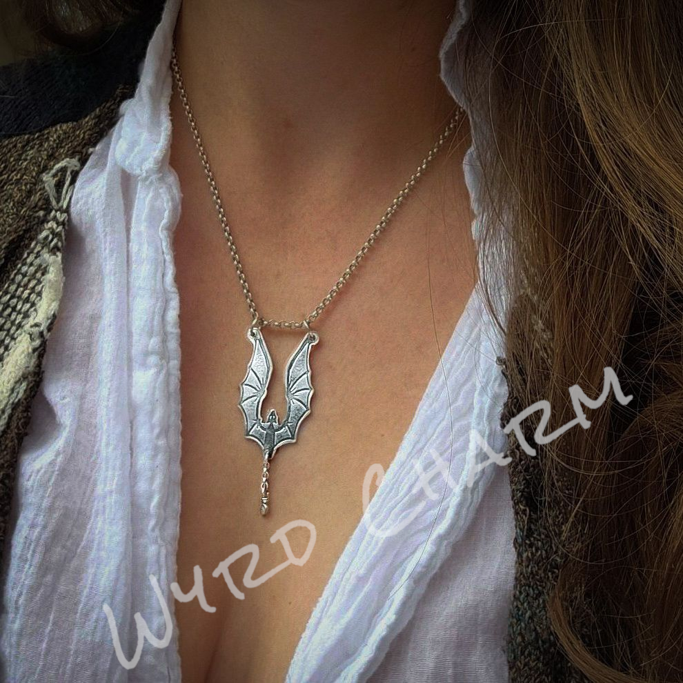 Bruce the Dragon Ring Keeper | Sterling Silver Guardian Necklace | Made to Order