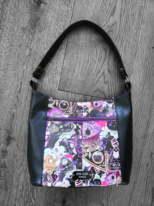 Witchy Cat & Planchette Shoulder Bag