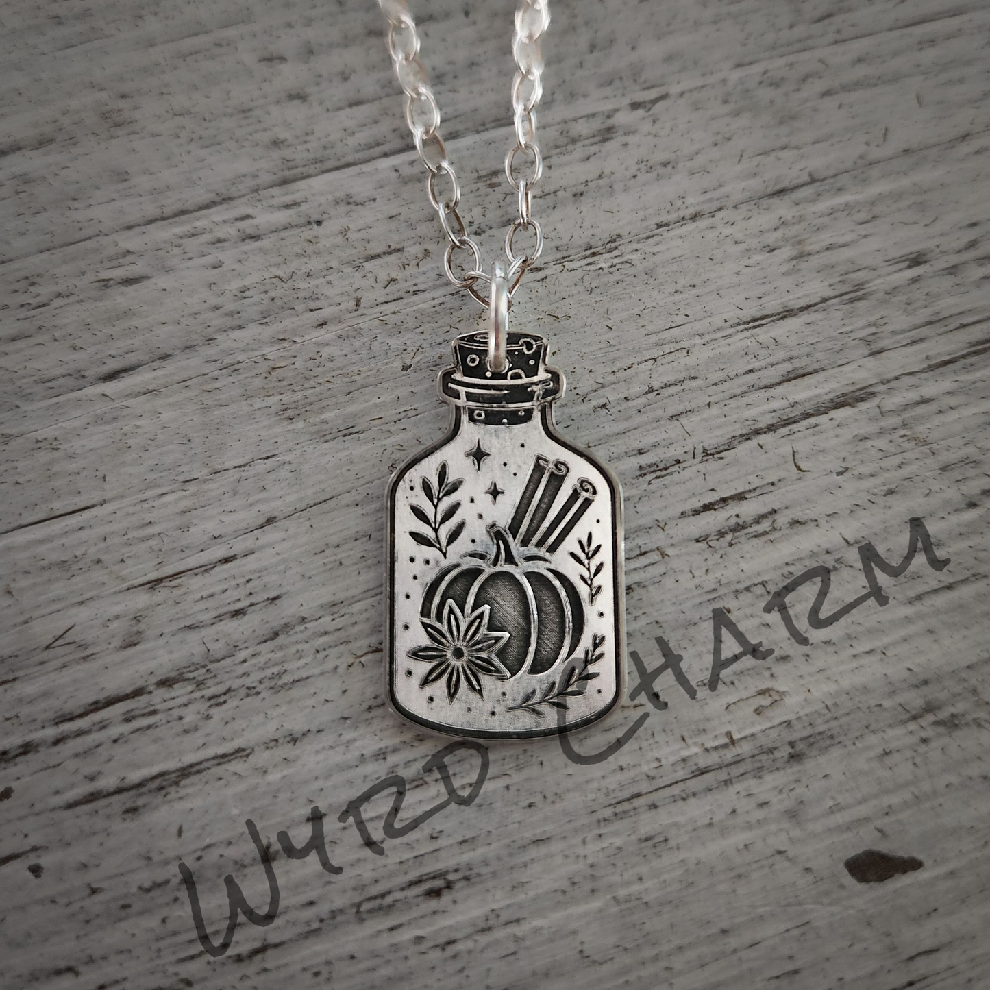 Pumpkin Spice Potion Charm Necklace - Made to Order