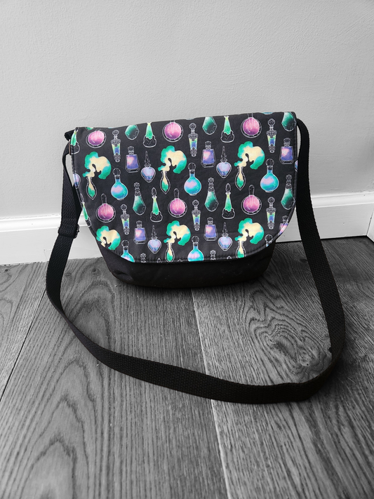 Potion Bottle Messenger Bag | Witchy Crossbody Purse