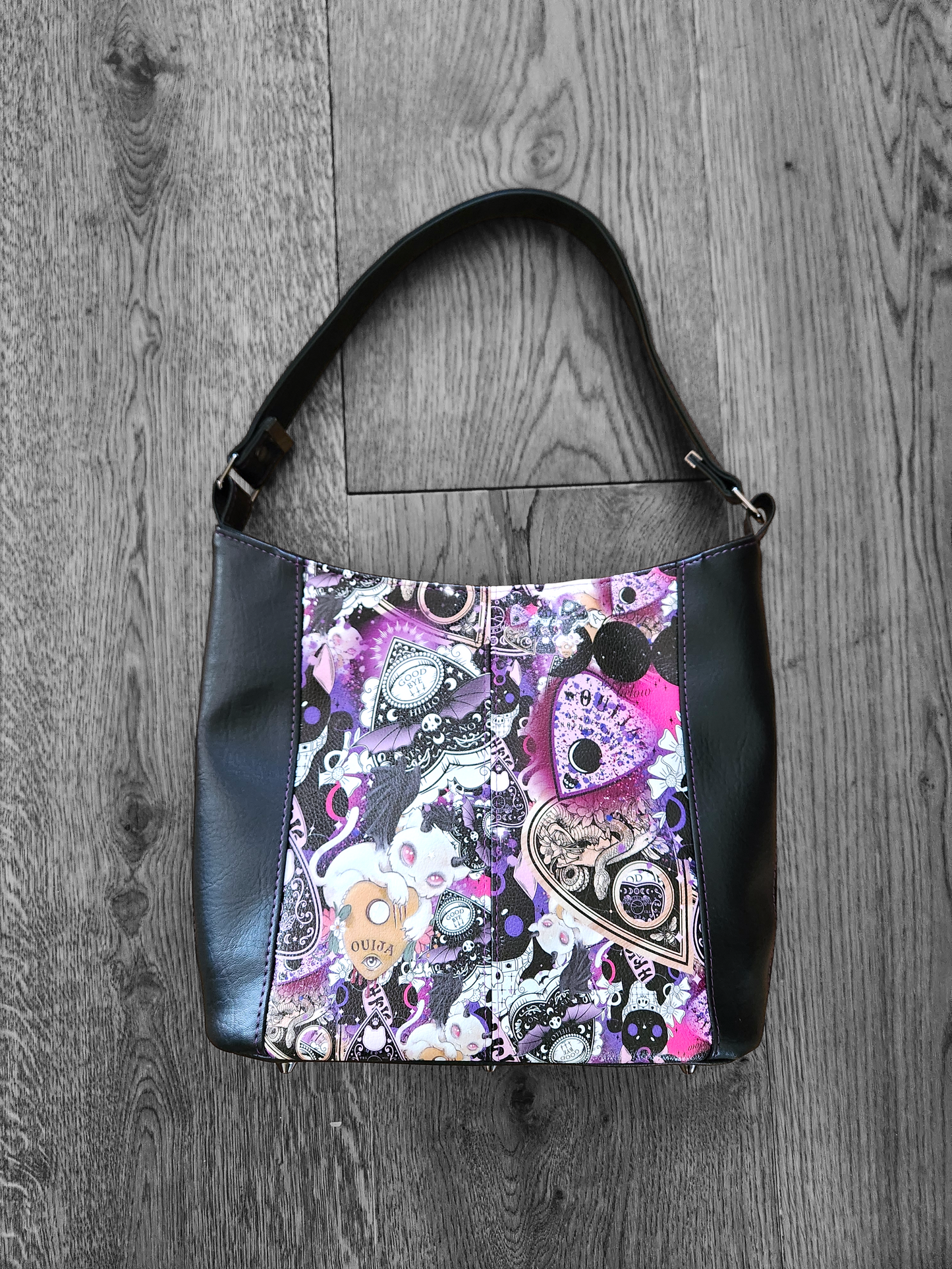 Witchy Cat & Planchette Shoulder Bag