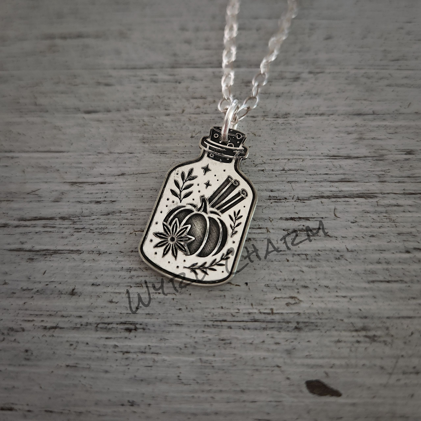 Pumpkin Spice Potion Charm Necklace - Made to Order