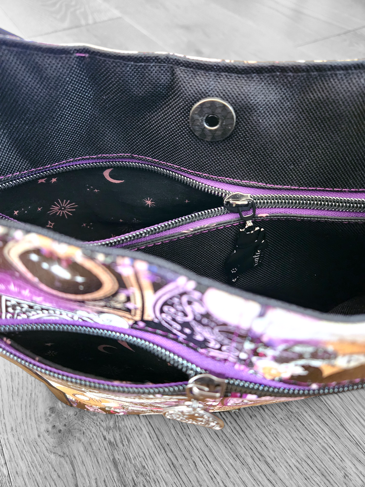 Witchy Cat & Planchette Shoulder Bag